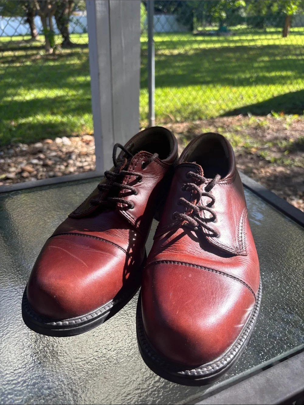 Dockers Men’s 12M Brown Leather Cap Toe Oxford Dress Shoes